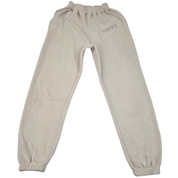 Six Stories Pants - IX STORIES Wifey Joggers Womens S Bridal‎ Honeymoon Sweatpants High Rise 25x28